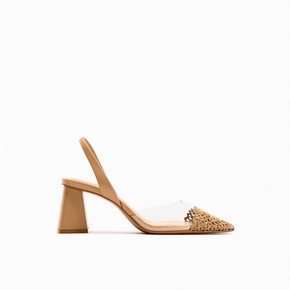 ZARA BLOCK HEEL VINYL TOE SLINGBACKS
MULTI-COLOR - Picture 2 of 7